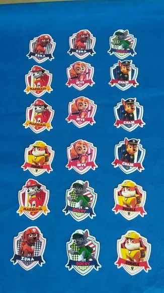 Apliques Patrulha Canina- 50 Unidades