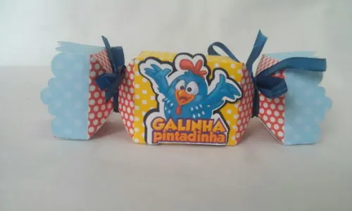 Caixa Bala galinha pintadinha