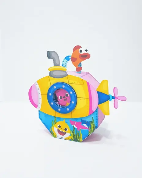 Caixa Oitavada Baby Shark