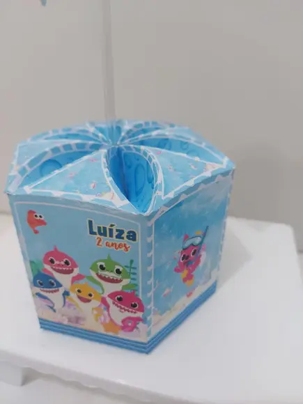 Centro de Mesa Baby Shark Azul