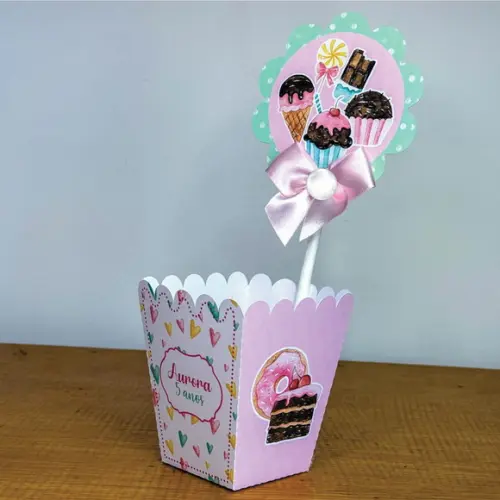 Centro de Mesa Cachepô Doces 2