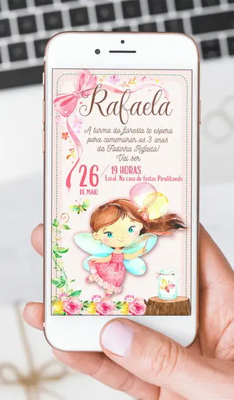 Convite Digital Fadas