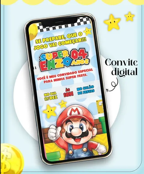 Convite Digital Mário