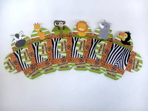 Forminhas para Doces Animais Safari 3 / 50 Unidades