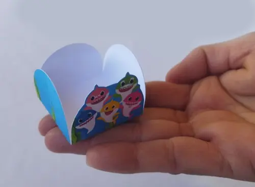 Forminhas para Doces Baby Shark 50 Unidades