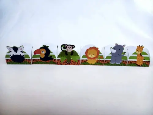 Forminhas para Doces Animais Safari 3 / 50 Unidades