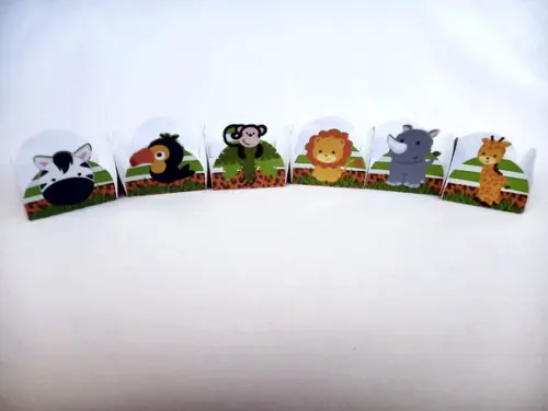 Forminhas para Doces Animais Safari 3 / 50 Unidades