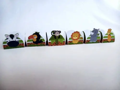 Forminhas para Doces Animais Safari 3 / 50 Unidades