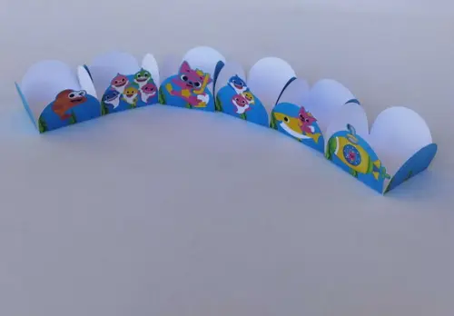 Forminhas para Doces Baby Shark 50 Unidades