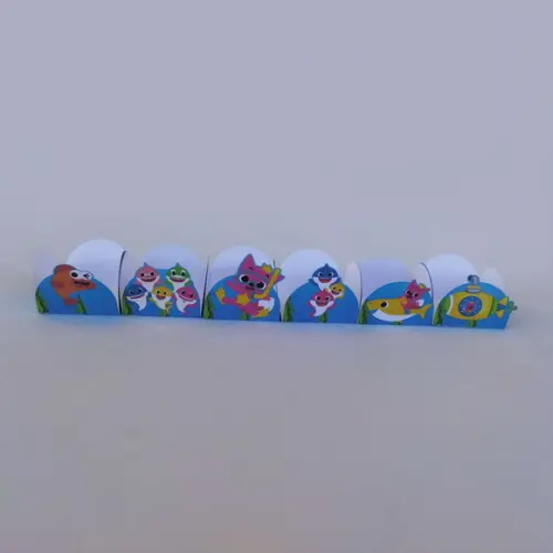 Forminhas para Doces Baby Shark 50 Unidades