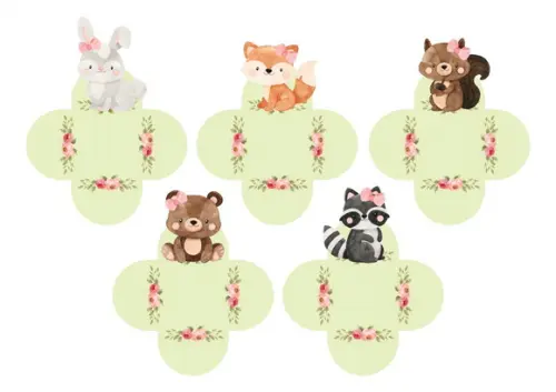 Forminhas para Doces Bosque Encantado 50 Unidades