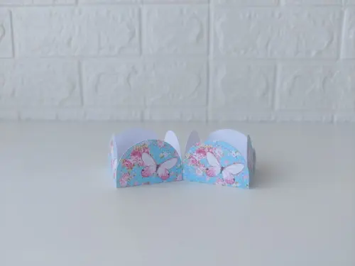 Forminhas para Doces Jardim Borboletas 50 Unidades