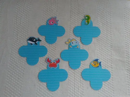 Forminhas Pára Doces Fundo do Mar 3d 50 Unidades