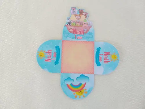 Forminhas para Doces Personalizadas Arca de Noé 50 Unidades