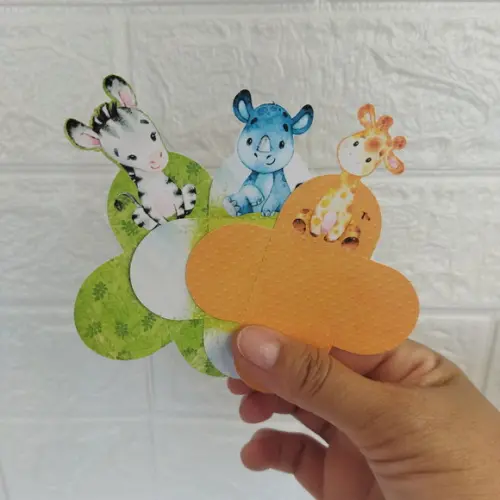 Forminhas para Doces Safari 2 Aquarela 50 Unidades