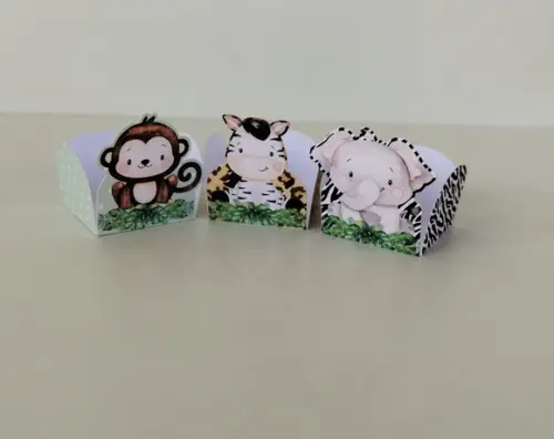 Forminhas para Doces Safari Baby 100 Unidades