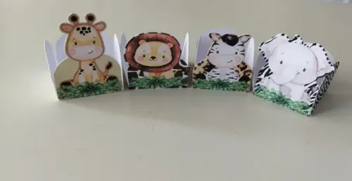 Forminhas para Doces Safari Baby 100 Unidades