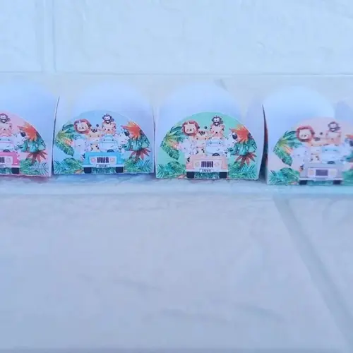 Forminhas para Doces Safari Baby 3- 50 Unidades