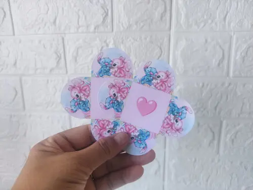 Forminhas para Doces Stitch e Angel Festa Infantil 50 Unids