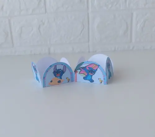 Forminhas para Doces Stitch Festa Infantil 50 Unidades