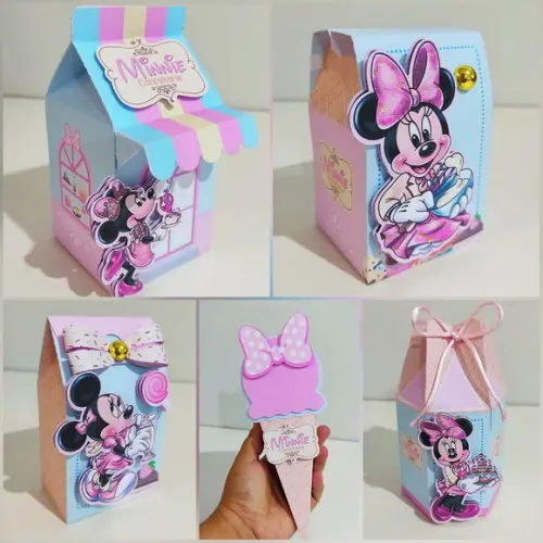 Kit Festa 15 Lembrancinhas Personalizadas Minnie Confeiteira