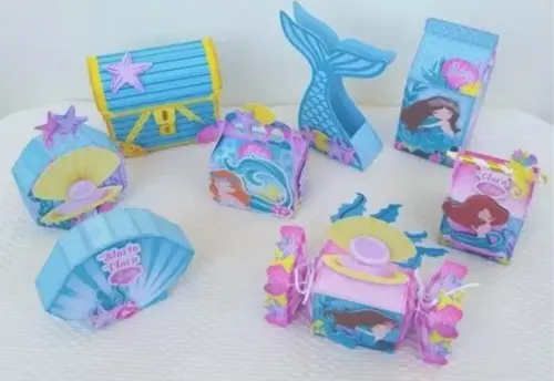 Kit Festa 15 Lembrancinhas Personalizadas Sereia