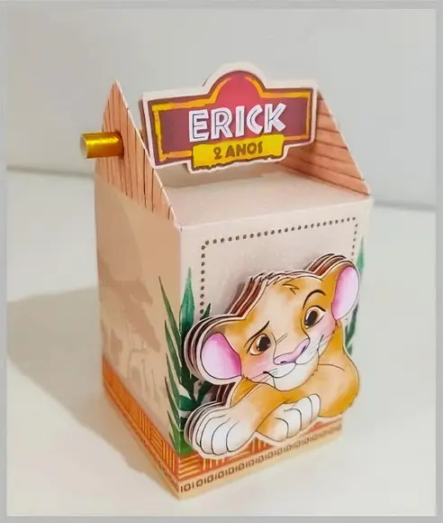 Kit Festa 20 Lembrancinhas Personalizadas Rei Leão 3d