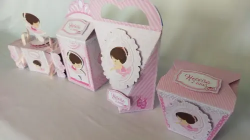 Kit Festa 40 Lembrancinhas Personalizadas Bailarina