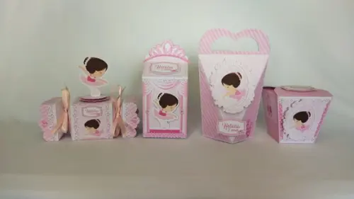 Kit Festa 40 Lembrancinhas Personalizadas Bailarina