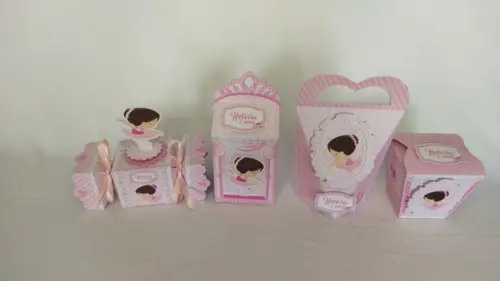 Kit Festa 40 Lembrancinhas Personalizadas Bailarina