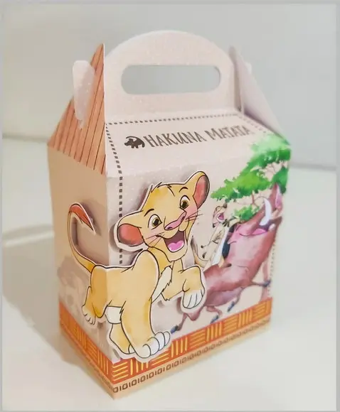 Kit Festa 45 Lembrancinhas Personalizadas Rei Leão 3d