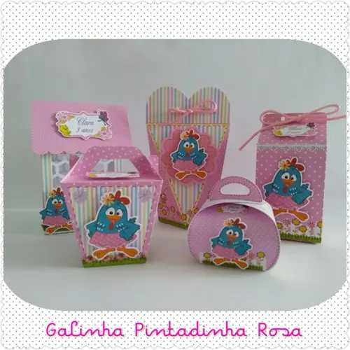 Kit Festa Lembrancinhas Galinha Pintadinha 50 Peças 3d