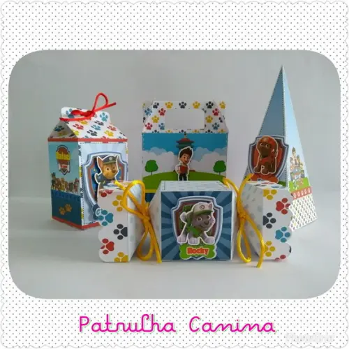 Kit Festa Lembrancinhas Patrulha Canina 3d-20 Peças
