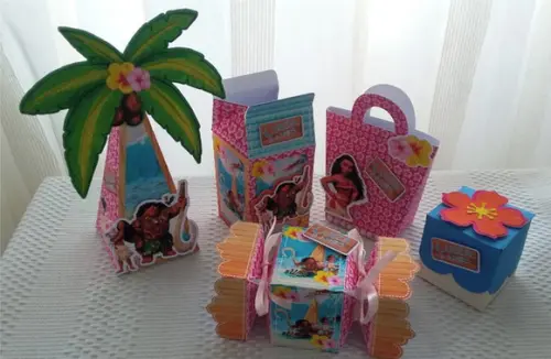 Kit Festa Lembrancinhas Personalizadas Moana 3 - 35 Peças