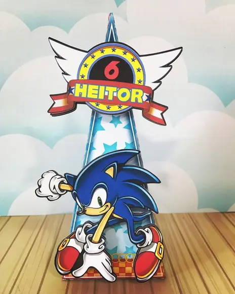 Kit Festa Lembrancinhas Personalizadas Sonic-20 Itens