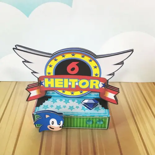 Kit Festa Lembrancinhas Personalizadas Sonic-20 Itens