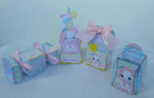 Kit Festa Lembrancinhas Personalizadas Unicornio Baby