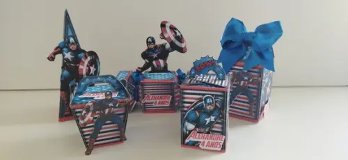 Kit Festa Personalizada Capitão América -20 Itens