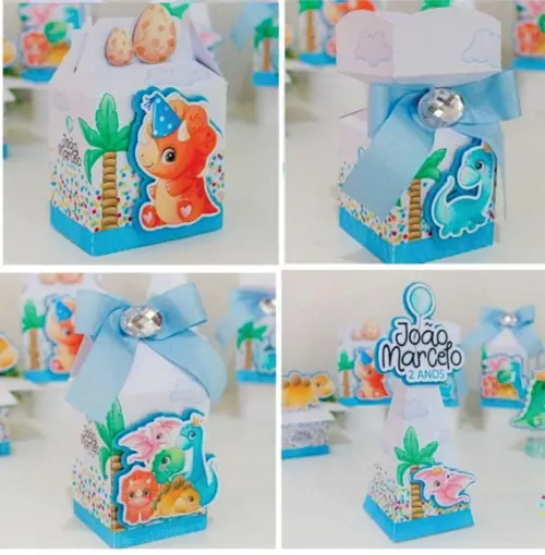 Kit Festa Personalizada Dinossauros Baby 3 -20 Itens