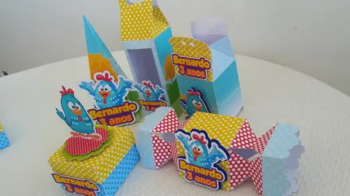 Kit Festa Personalizada Galinha Pintadinha -15 Peças
