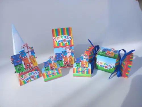 Kit Festa Personalizada Numberblocks -50 Itens
