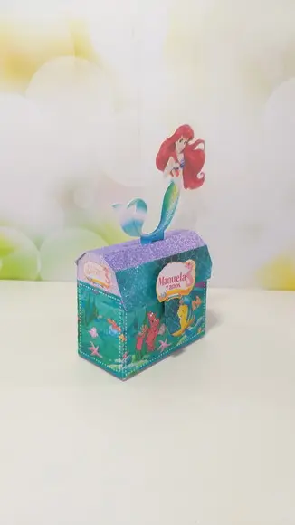 Kit Festa Personalizada Pequena Sereia 35 Itens