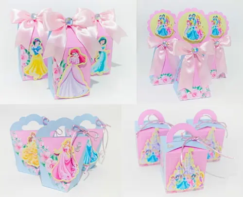 Kit Festa Personalizada Princesas 1 -25 Itens