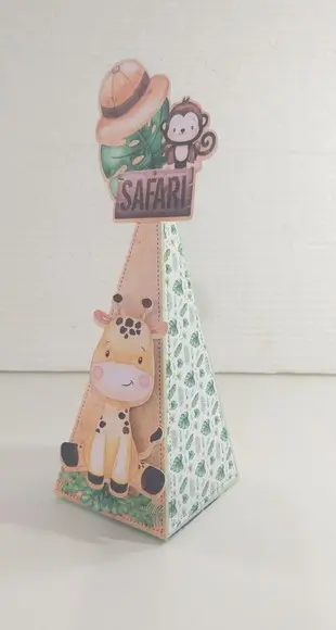 Kit Festa Personalizada Safari Aquarelado 1 - 25 Itens
