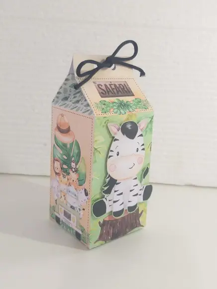 Kit Festa Personalizada Safari Aquarelado 1 - 40 Itens- 3d