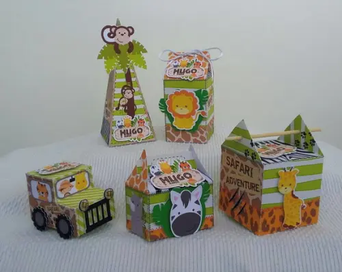 Kit Festa Personalizada Safari Baby 2- 3d - 50 Itens