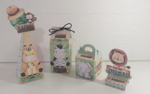 Kit Festapersonalizada Safari Aquarelado 1 - 50 Itens