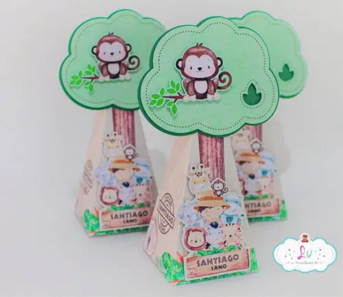 Lembrancinhas Personalizadas Safari Aquarelado 4 (30 Itens)