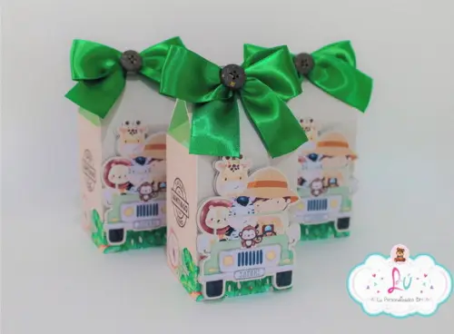 Lembrancinhas Personalizadas Safari Aquarelado 4 (30 Itens)