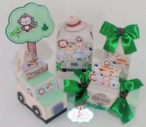 Lembrancinhas Personalizadas Safari Aquarelado 4 (30 Itens)